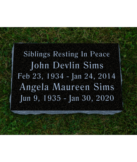 Plaque Funéraire Noire Polie #101 Plaque Funéraire Noire Polie #101