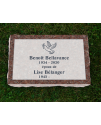 Plaque Funéraire Rose Non poli #127