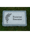 Plaque Funéraire Grise Non Poli #126