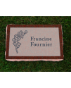 Plaque Funéraire Rouge Non poli #126