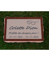 Plaque Funéraire Rouge Non poli #125
