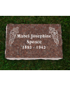 Plaque Funéraire Rose Polie #123
