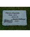 Plaque Funéraire Grise Poli #121