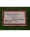 Plaque Funéraire Rouge Non poli #121
