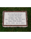 Plaque Funéraire Rose Non poli #130
