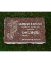 Plaque Funéraire Rose Polie #111