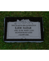 Plaque Funéraire Noire Non poli #113