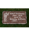 Plaque Funéraire Rose Polie #115