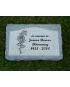 Plaque Funéraire Grise Non Poli #116