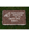 Plaque Funéraire Rose Polie #118