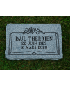 Plaque Funéraire Grise Poli #120