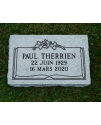 Plaque Funéraire Grise Scié #120